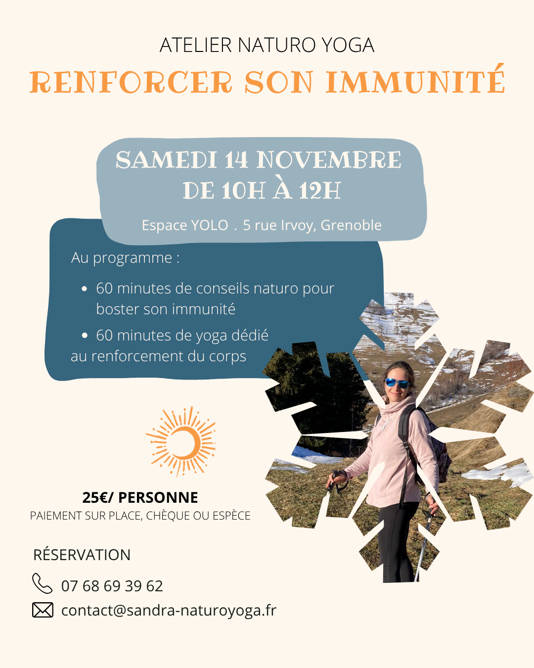 Atelier naturoyoga avec Sandra Salerno - Renforcer son immunité - 14 novembre 2025